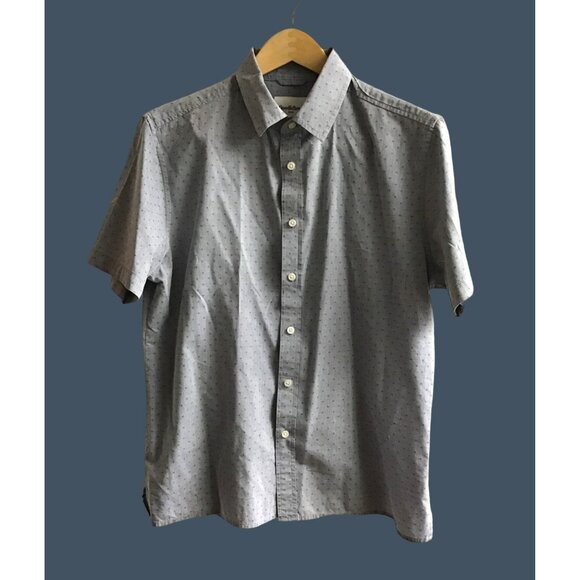 GOODIELLOW- BLUE PATTERN STANDARD FIT MENS SHIRT SIZE MEDIUM - Picture 1 of 6